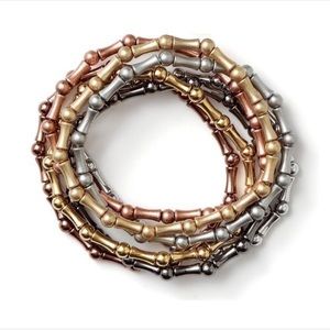 Lia Sophia | Mixed Metal Foild Elastic Bracelets